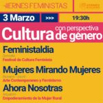 V CICLO “VIERNES FEMINISTAS”: Encuentro I Cultura con perspectiva de género