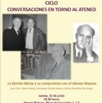 CICLO “CONVERSACIONES EN TORNO AL ATENEO”. La familia Masip y su compromiso con el Ateneo Riojano